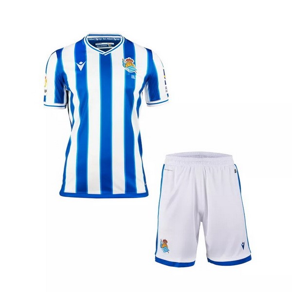 Camiseta Real Sociedad 1ª Niño 2020/21 Blanco Azul